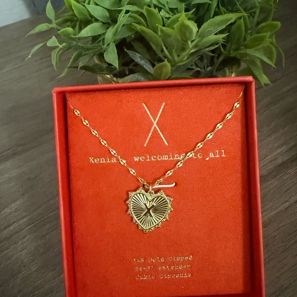 a new day Gold Heart Charm Necklace - Picture 2 of 2